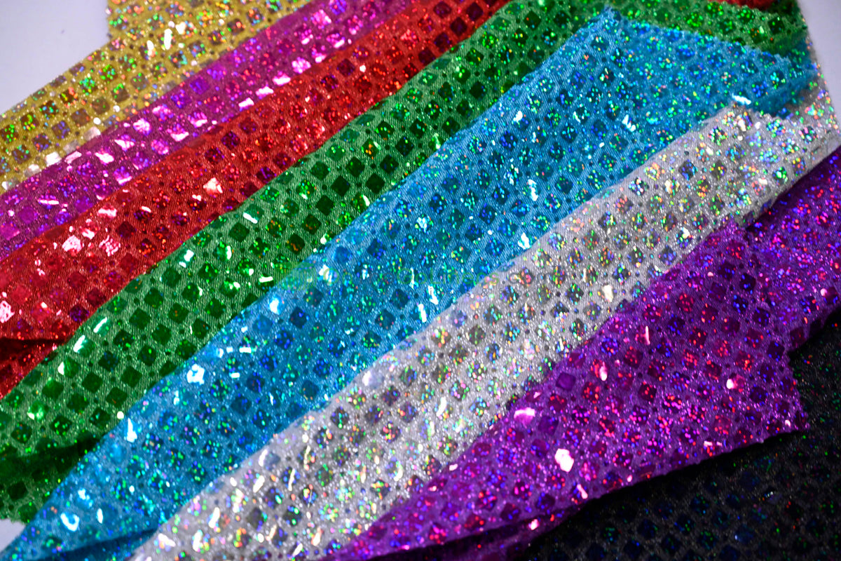 Holographic Sequin Fabric | 45” Wide | Lightweight & Flowing for Costumes, Gowns & Décor