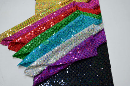 Holographic Sequin Fabric | 45” Wide | Lightweight & Flowing for Costumes, Gowns & Décor