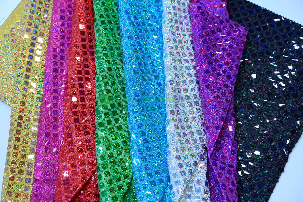 Holographic Sequin Fabric | 45” Wide | Lightweight & Flowing for Costumes, Gowns & Décor