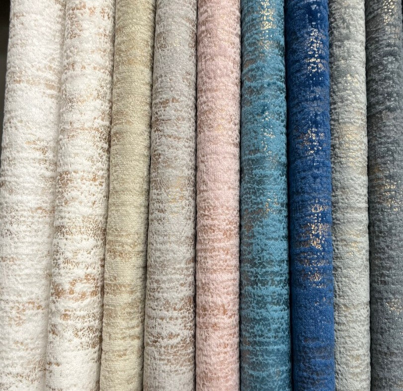 Holland Velvet Fabric by the Yard | Metallic Velvet Fabric | 60" Wide | Multiple Colors |