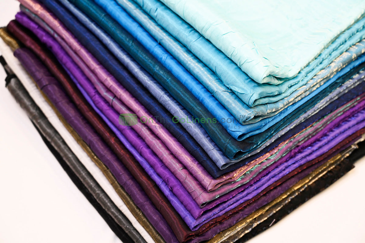 Iridescent Crush Shimmer Fabric by the Yard and Bolt | 54" wide | Galaxy Fabric |