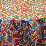 LA Vibe Satin Print Tablecloths | LGBT Satin Print Table Linens | 100% Polyester Washable |