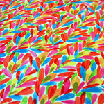 LA Vibe Print Fabric by the Yard | LGBT Satin Print Fabric | 60" Wide | 100% Polyester