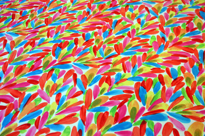 LA Vibe Print Fabric by the Yard | LGBT Satin Print Fabric | 60" Wide | 100% Polyester