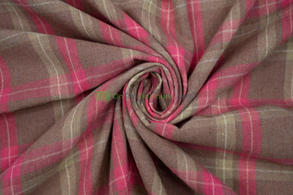 Plaid Flannel Fabric | Brushed Cotton Face | 80% Polyester 20% Cotton | 7 oz | Soft & Cozy Apparel Fabric