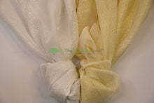 Metallic Faux Sheer Linen Fabric | Metallic Linen Fabric | 108" Wide | Gold and Silver |