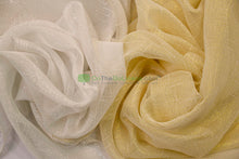 Metallic Faux Sheer Linen Fabric | Metallic Linen Fabric | 108" Wide | Gold and Silver |