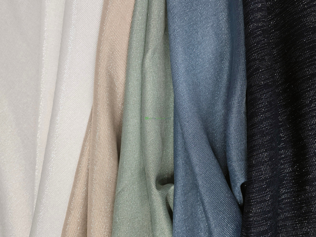 Metallic Vintage Linen Fabric by the Yard | Metallic Burlap Fabric | 60" Wide | 100% Polyester |