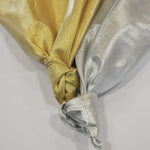 Metallic Lame Fabric by the Yard | Crepe Textured Satin Finished Metallic Lame Fabric | 60" Wide | Gold and Silver |