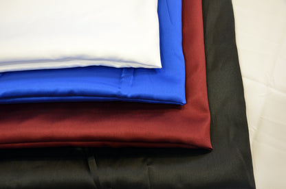 Mikado Satin Fabric by the Yard | 60" Wide | 100% Polyester | White, Burgundy, Royal, Black |