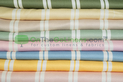 Monarch Stripe Tablecloths & Table Linens 100% Polyester for Weddings & Events