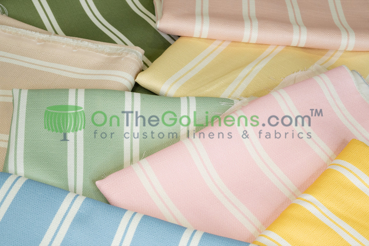 Monarch Stripe Tablecloths & Table Linens 100% Polyester for Weddings & Events