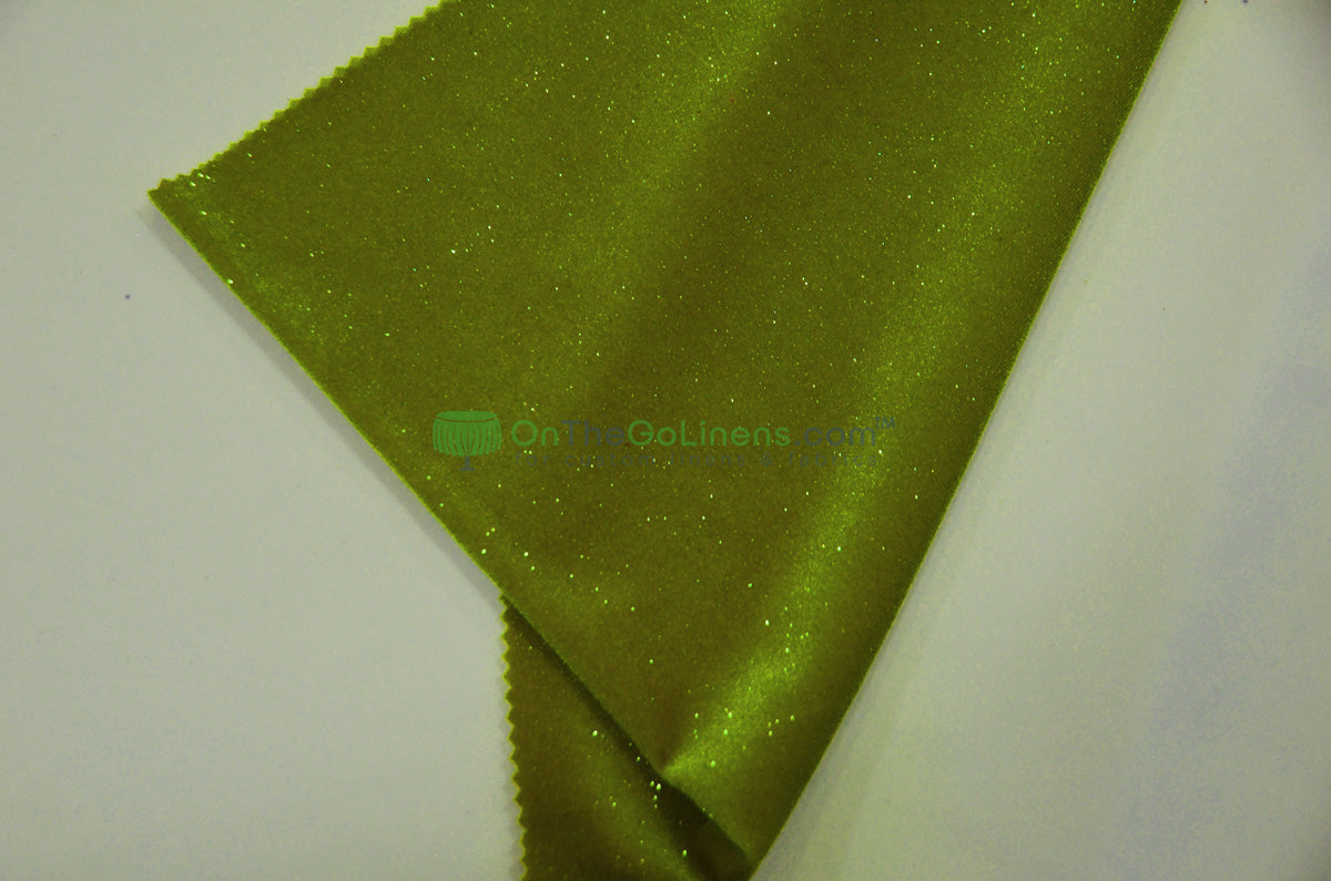 Glitter Stretch Velvet Fabric by the Yard | Spandex Velvet with Sparkling Glitter Fabric | 60" Wide | Multiple Colors |