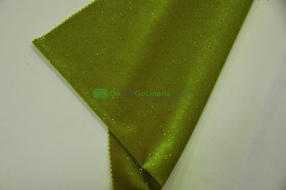 Glitter Stretch Velvet Fabric by the Yard | Spandex Velvet with Sparkling Glitter Fabric | 60" Wide | Multiple Colors |