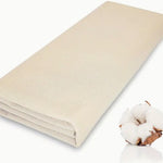 Natural Muslin Fabric | 124" Wide | 100% Cotton Muslin | Natural Color, Undyed, Unbleached |