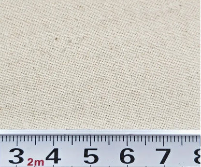 Natural Muslin Fabric | 124" Wide | 100% Cotton Muslin | Natural Color, Undyed, Unbleached |