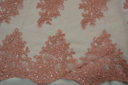 Camilla Embroidery Fabric by the Yard | Lace Embroidery | Multiple Colors |