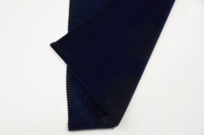 Glitter Stretch Velvet Fabric by the Yard | Spandex Velvet with Sparkling Glitter Fabric | 60" Wide | Multiple Colors |
