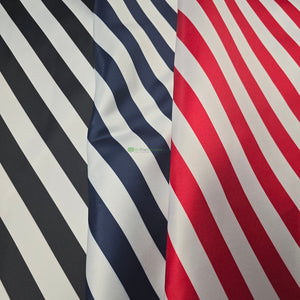 1" Stripe Lamour Satin Print | Tablecloth, Table Linens, Table Drapes, Overlays | Two Colors Available |