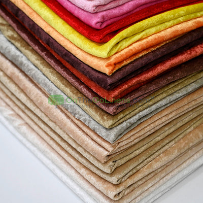 IFR Panne Velvet Fabric by the Yard & Bolt | Crush Velour Fabric | 60" Wide | Multiple Colors |