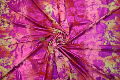 Tie Dye Hologram Spandex Fabric