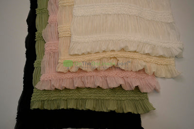 Pleated Ruffle Chiffon Fabric