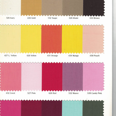 Woven Poly Cotton Broadcloth Fabric by the Yard | Polycotton Fabric | Multiple Colors | 60" Wide | 80/20 Blend |