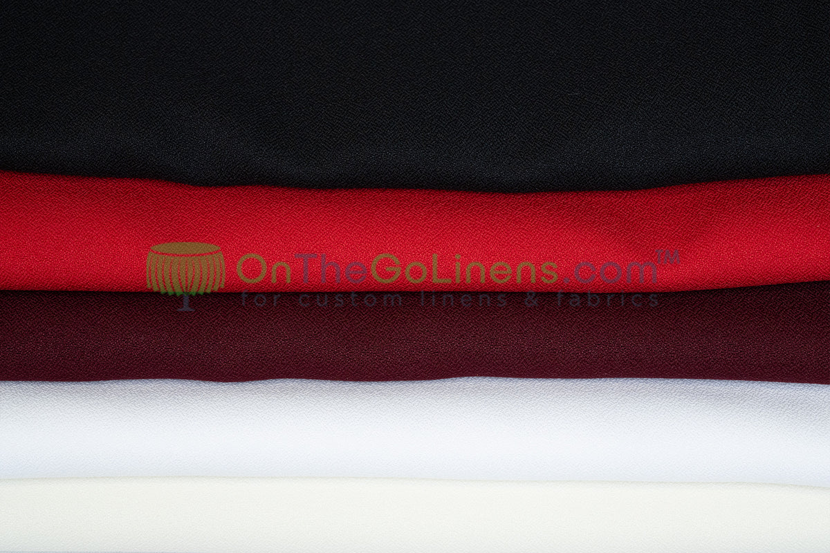 Polyester Crepe Fabric by the Yard 60" Wide 100% Polyester