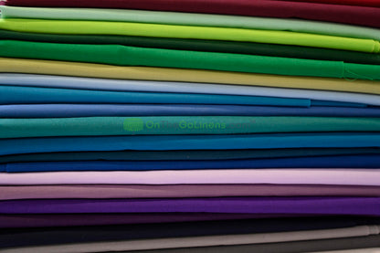 Woven Poly Cotton Broadcloth Fabric by the Yard | Polycotton Fabric | Multiple Colors | 60" Wide | 80/20 Blend |
