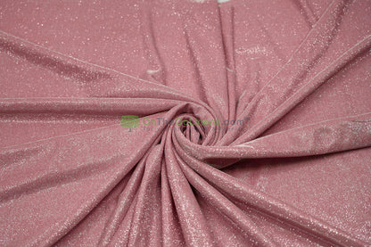 Spandex Glimmer Knit Fabric by the Yard | 56" Wide | Metallic Glitter Spandex Knit Fabric | 2 Way Stretch |