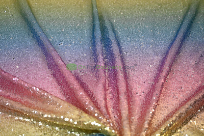 Rainbow Sequins Fabric | Multi Color Sequins Rainbow on Mesh Fabric | Mermaid Mesh Sequins Fabric | Ombre Sequins Fabric by the Yard |
