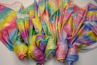 Rainbow Shattered Hologram Spandex