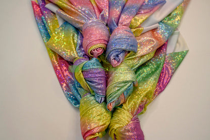 Rainbow Shattered Hologram Spandex