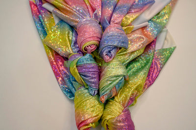 Rainbow Shattered Hologram Spandex