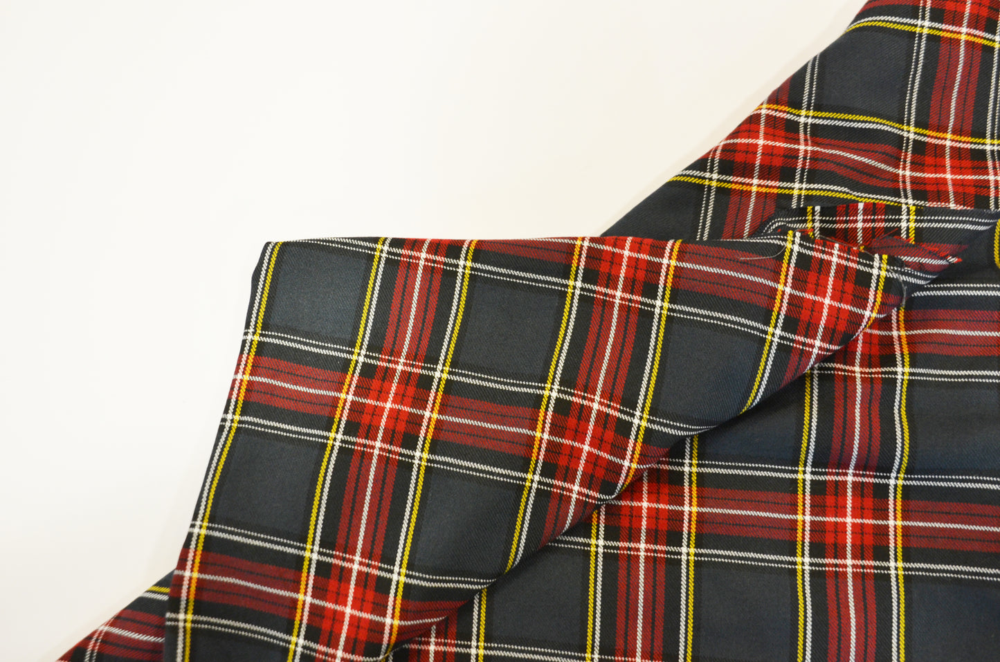 Red and Grey Tartan Plaid Kilt Fabric by the Yard | Super Soft Rayon Kilt Print | Tartan Fabric |