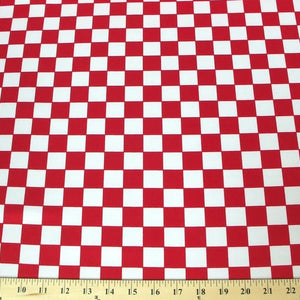1" Checker Lamour Satin Print Fabric | 60" Wide| 100% Polyester | Two colors Available |