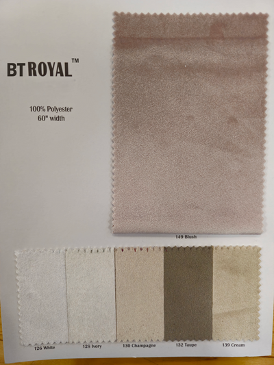BT Royal™ --------------------------------------- Plush Velvet Fabric by the Yard | Soft Non Stretch Velvet Fabric | 60" Wide | Multiple Colors