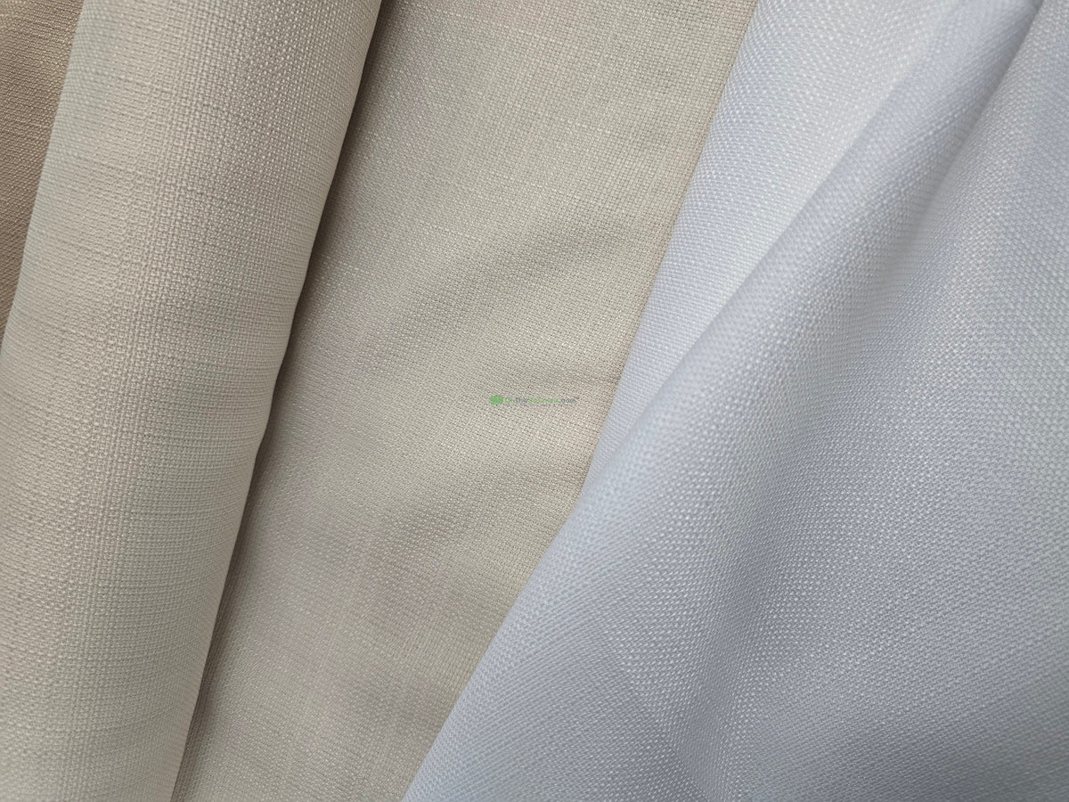 Rustic Linen Fabric by the Yard | Faux Linen Fabric by the Yard | 100% Polyester | Multiple Colors |