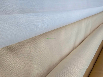 Rustic Linen Fabric by the Yard | Faux Linen Fabric by the Yard | 100% Polyester | Multiple Colors |