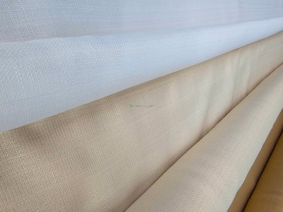 Rustic Linen Fabric by the Yard | Faux Linen Fabric by the Yard | 100% Polyester | Multiple Colors |