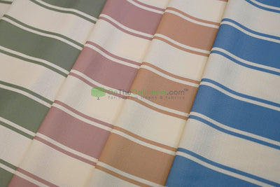 Rustic Linen Stripe Fabric