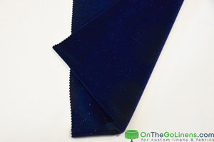 Glitter Stretch Velvet Fabric by the Yard | Spandex Velvet with Sparkling Glitter Fabric | 60" Wide | Multiple Colors |