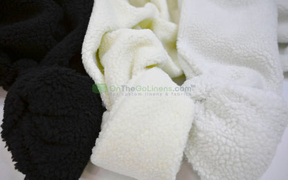 Sherpa Fleece Fabric | Plush Comfort Fabric for Linens & Cozy Essentials
