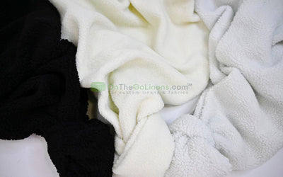 Sherpa Fleece Fabric | Plush Comfort Fabric for Linens & Cozy Essentials