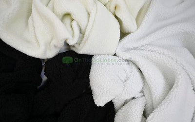 Sherpa Fleece Fabric | Plush Comfort Fabric for Linens & Cozy Essentials