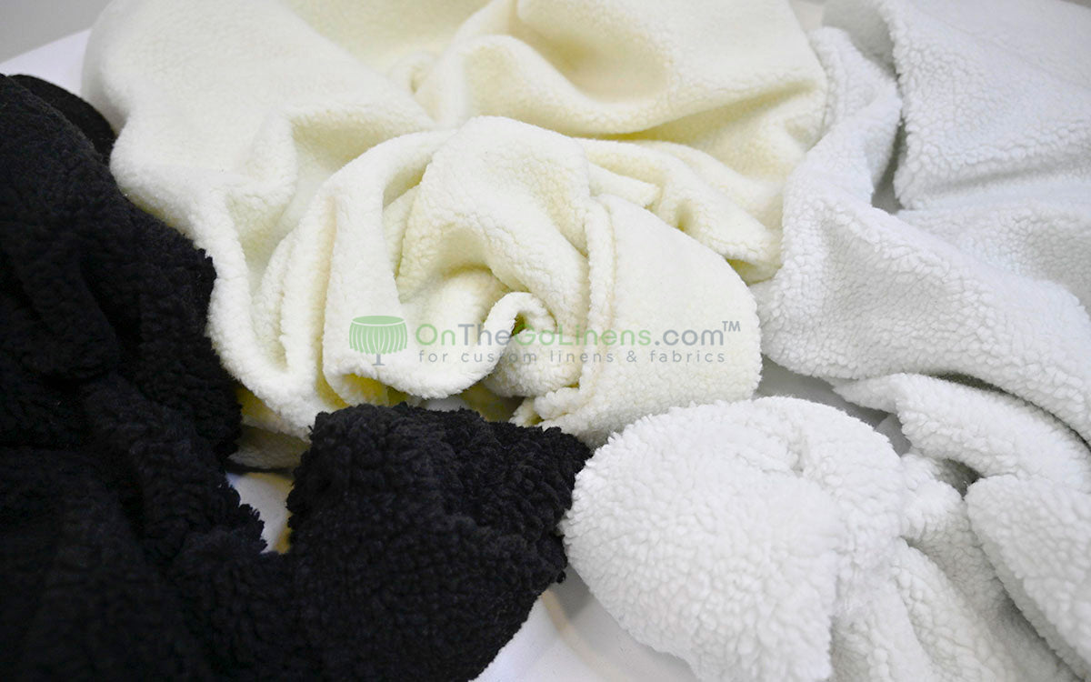 Sherpa Fleece Fabric | Plush Comfort Fabric for Linens & Cozy Essentials