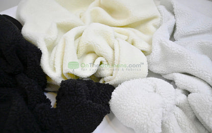 Sherpa Fleece Fabric | Plush Comfort Fabric for Linens & Cozy Essentials