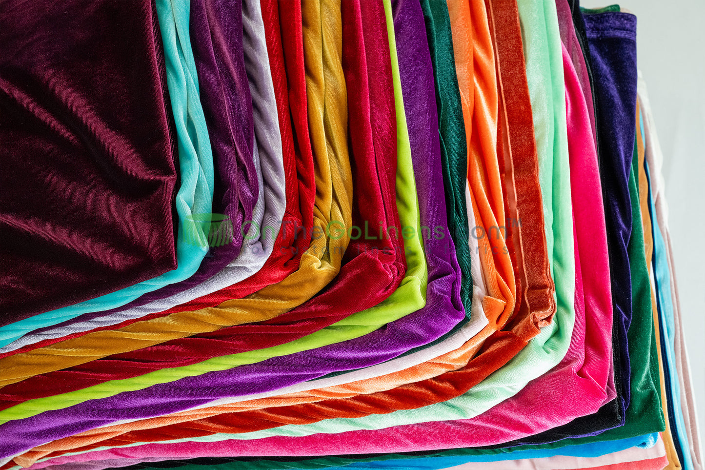 Stretch Velvet Tablecloths | Soft and Smooth Spandex Velvet Table Linens | Multiple Colors |