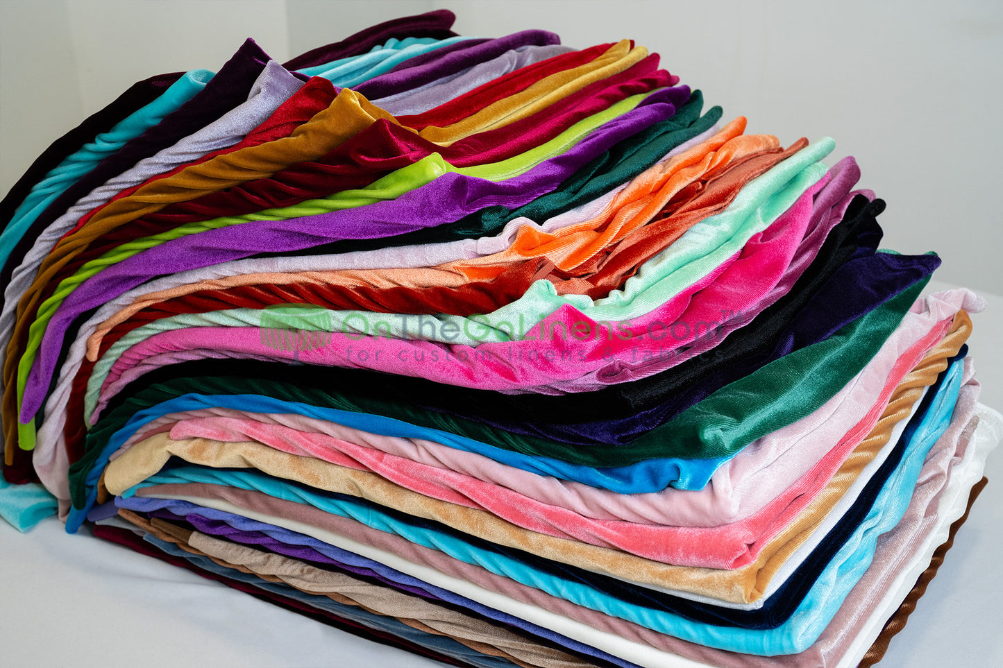 Stretch Velvet Tablecloths | Soft and Smooth Spandex Velvet Table Linens | Multiple Colors |