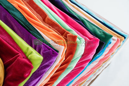 Stretch Velvet Tablecloths | Soft and Smooth Spandex Velvet Table Linens | Multiple Colors |
